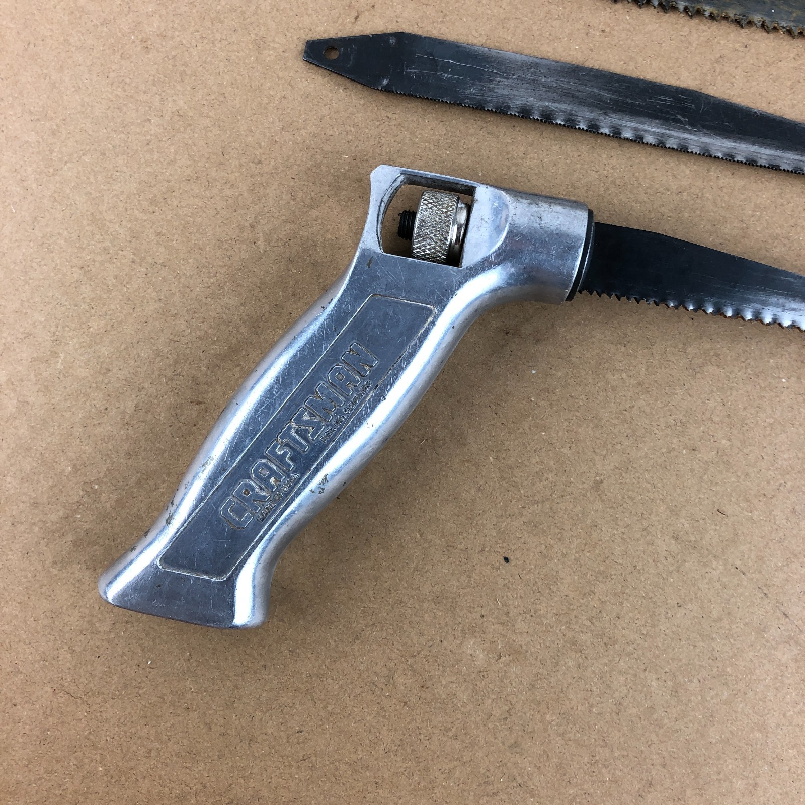 Vintage CRAFTSMAN Aluminum Pistol Grip Keyhole Saw with Pouch SEARS USA 3513
