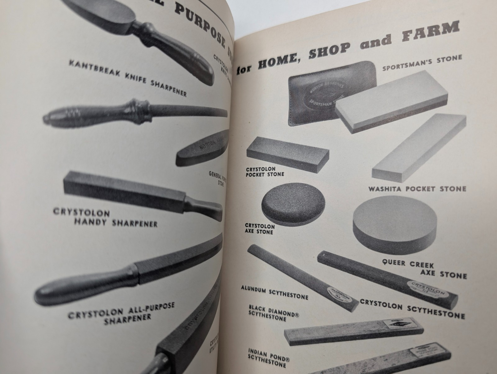 Vtg c1951 How To Sharpen Booklet Behr-Manning Norton Abrasives Tool Knife Axe