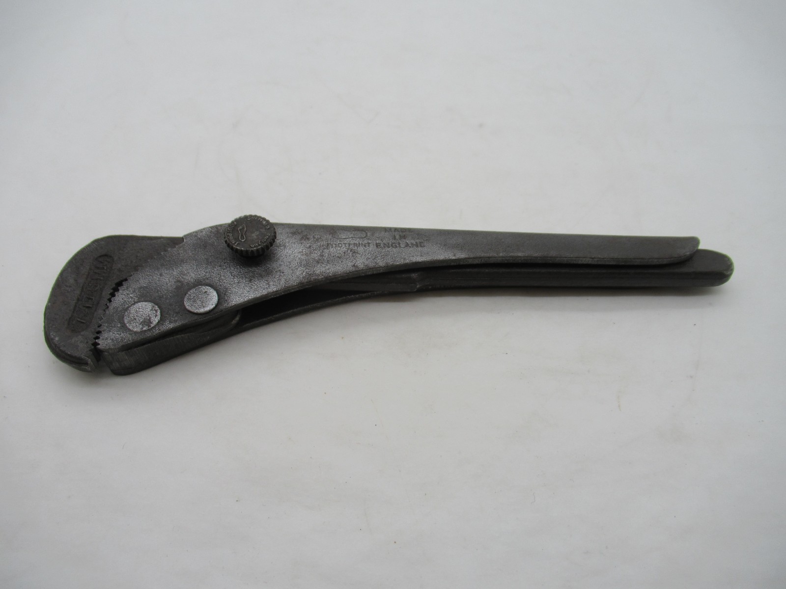Nice Vintage Footprint Sheffield 7″ 175mm Pipe Wrench Pliers