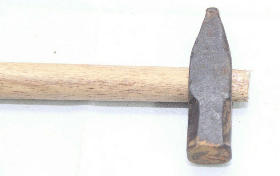 Vintage Hand Forged Hammer: Rustic Indian Decor, Collectible Tool H1