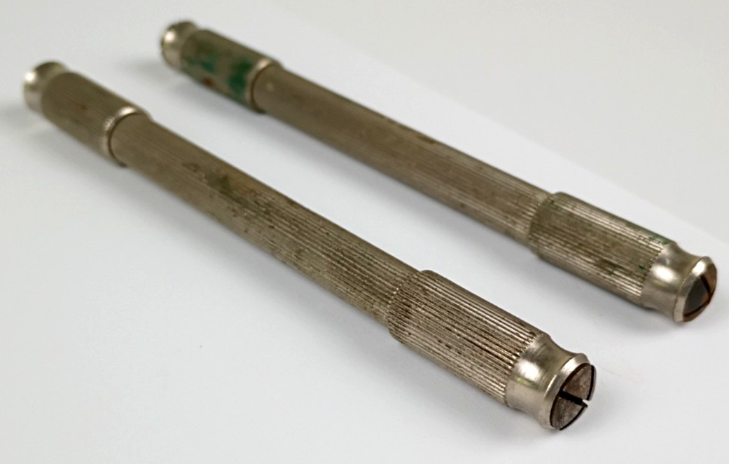 Vintage Handheld Pin Vises Double-Ended Lot of 2 Made in France Modeler FF1743