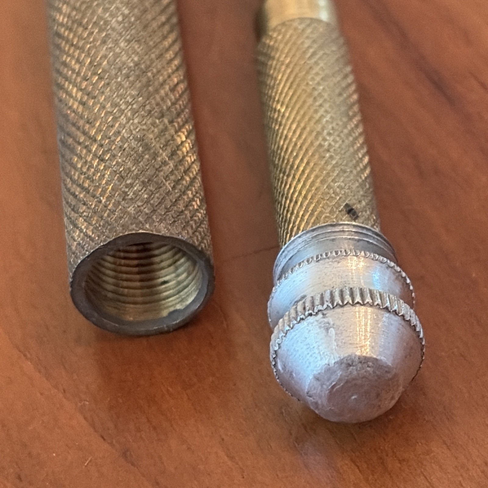 Vintage GAM MFG Co Brass Nesting Hammer & Screw Driver Set Lancaster PA USA 7 oz