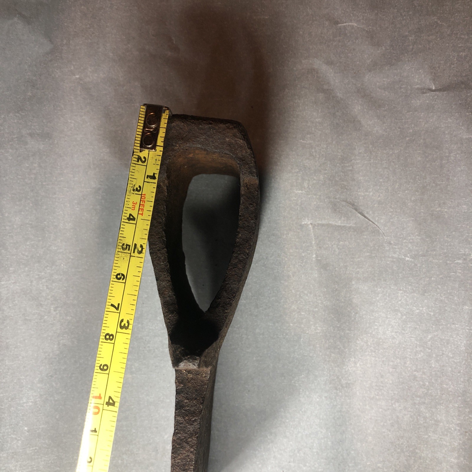 Vintage axe axe of the USSR Metallist. Excavated in Latvia