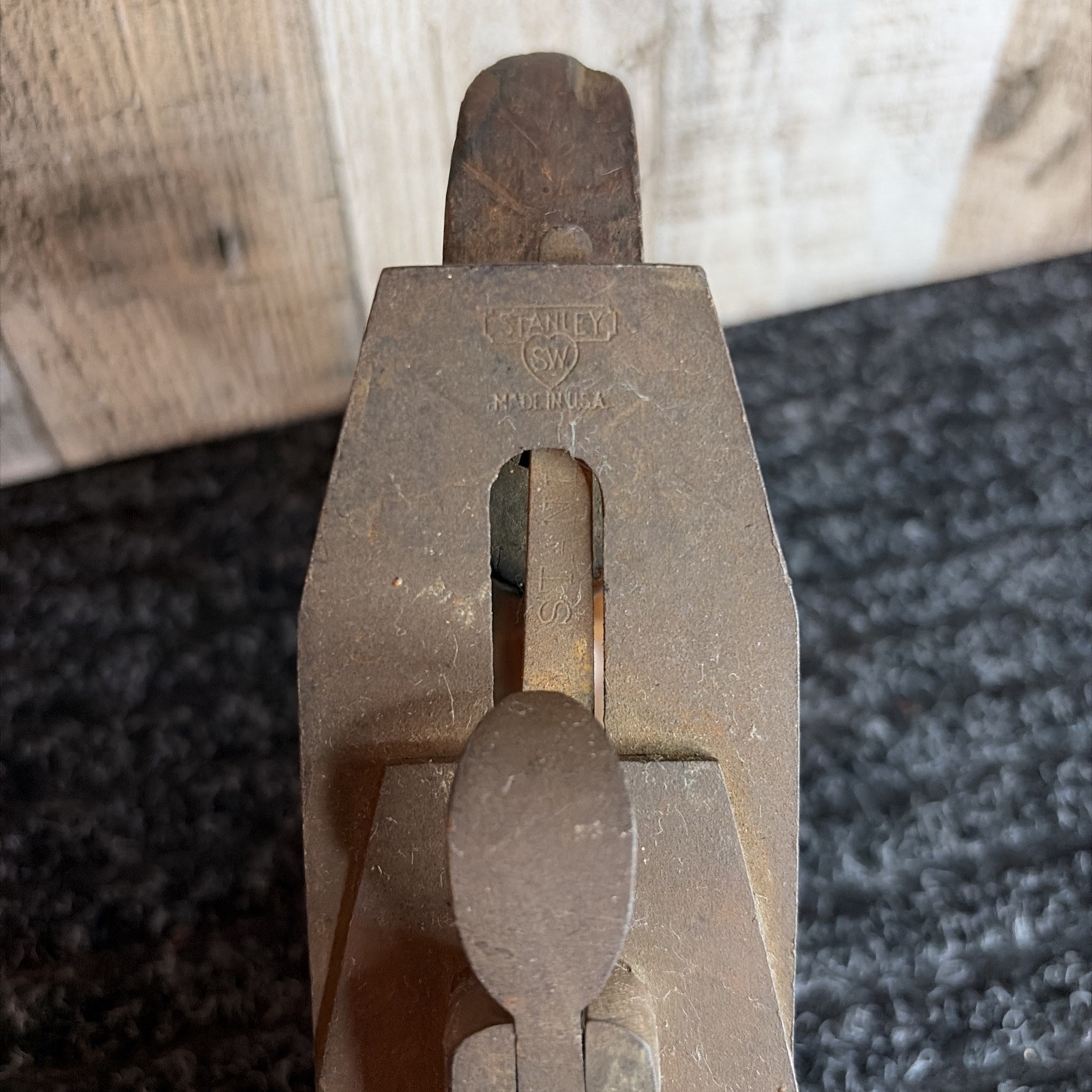 VINTAGE STANLEY BAILEY NO. 5 Wood Plane Patent APR 19-10, Smooth Bottom 14”