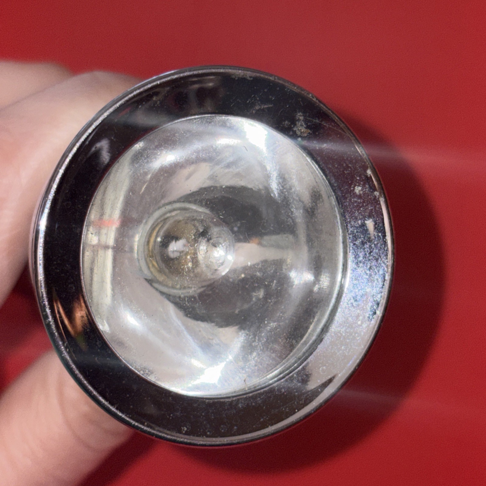 Vtg Eveready Captain Chrome Ribbed Flashlight Takes 2 C Batteries USA