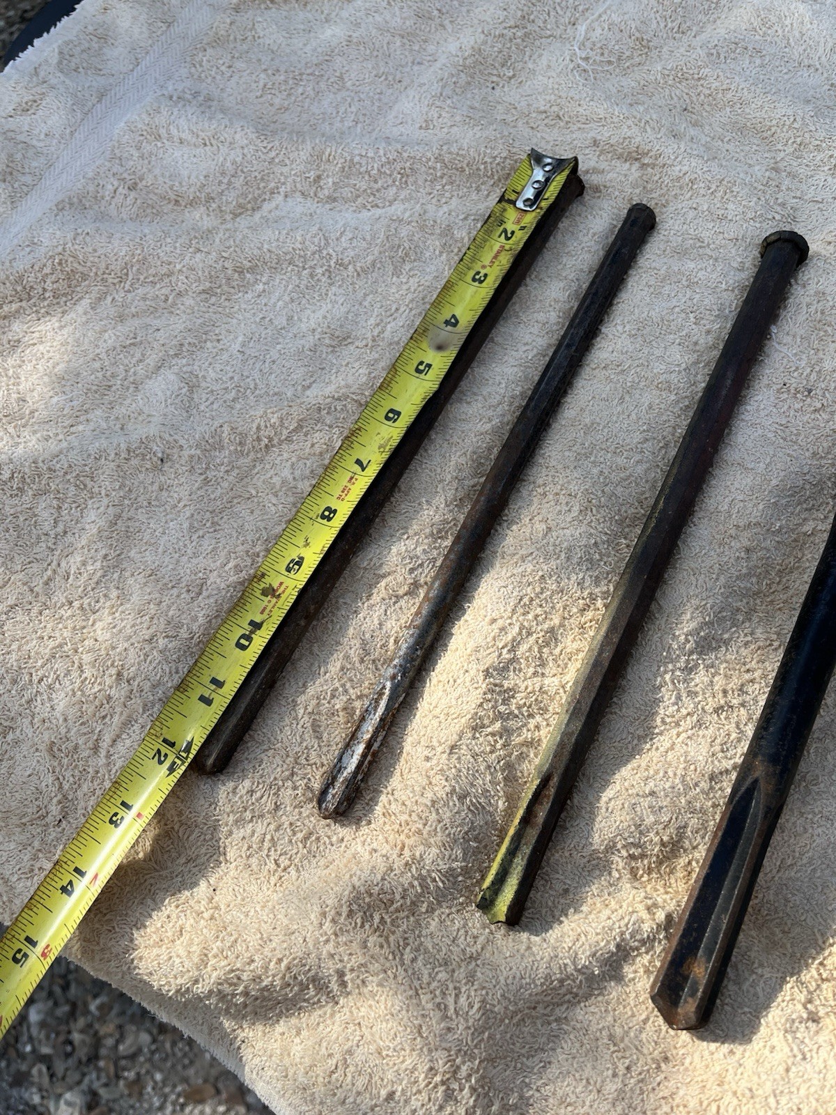 4 Set Hand Held Hammer Bits 1/2-3/4 Hibbard, Dasco