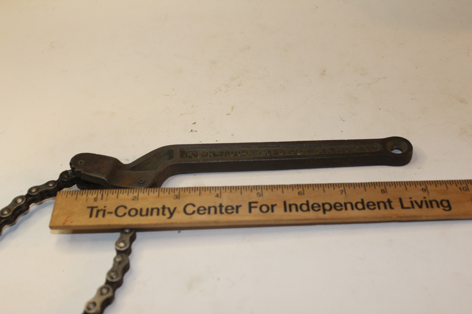 Vintage Mechanic Tool Ken-Tool Akron Oh G-36 Chain Filter Wrench