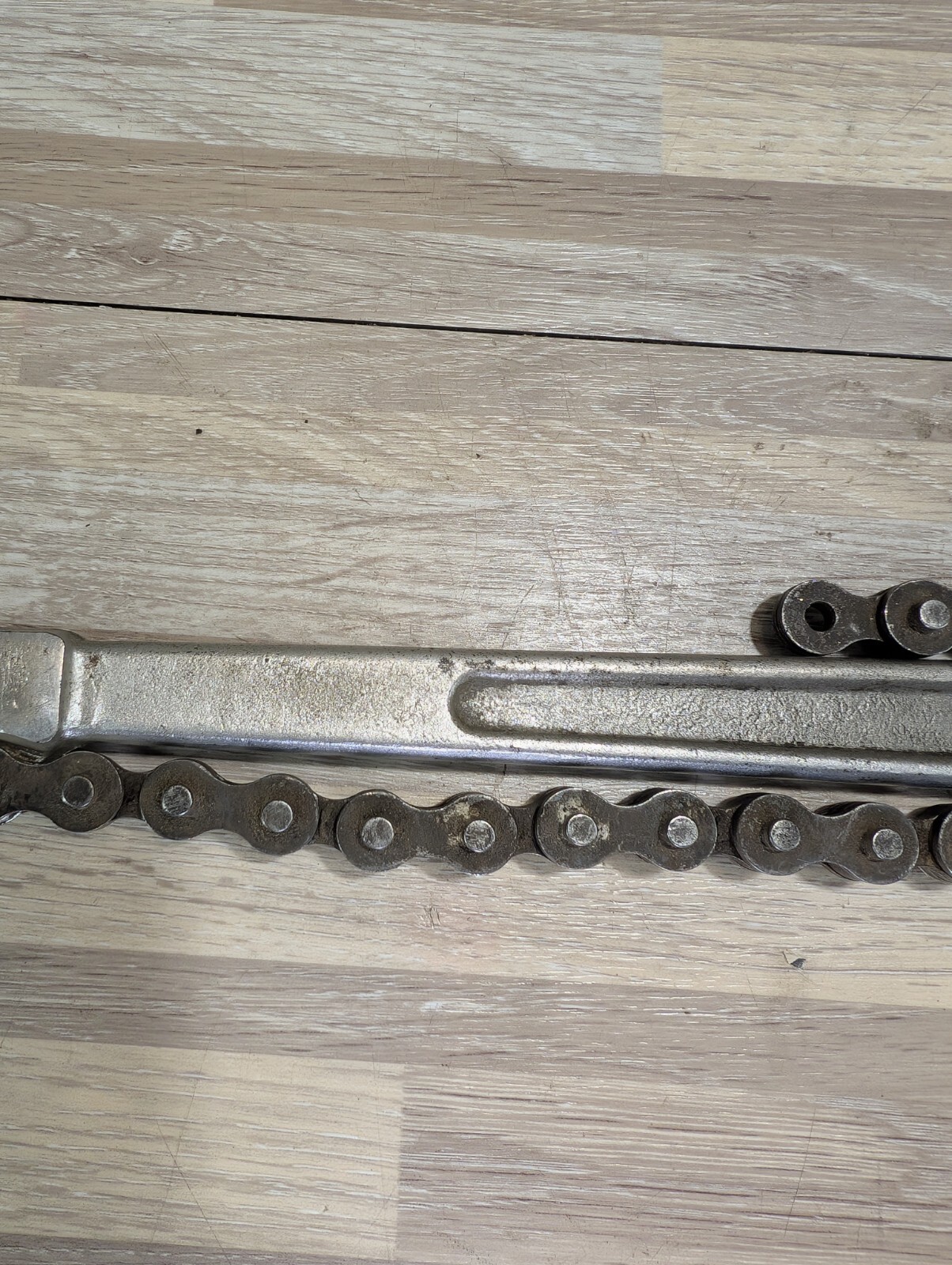 Vtg PROTO Tools USA ~ 801 Chain Ratchet ~ Drop Forged Steel 12″ Made In the USA