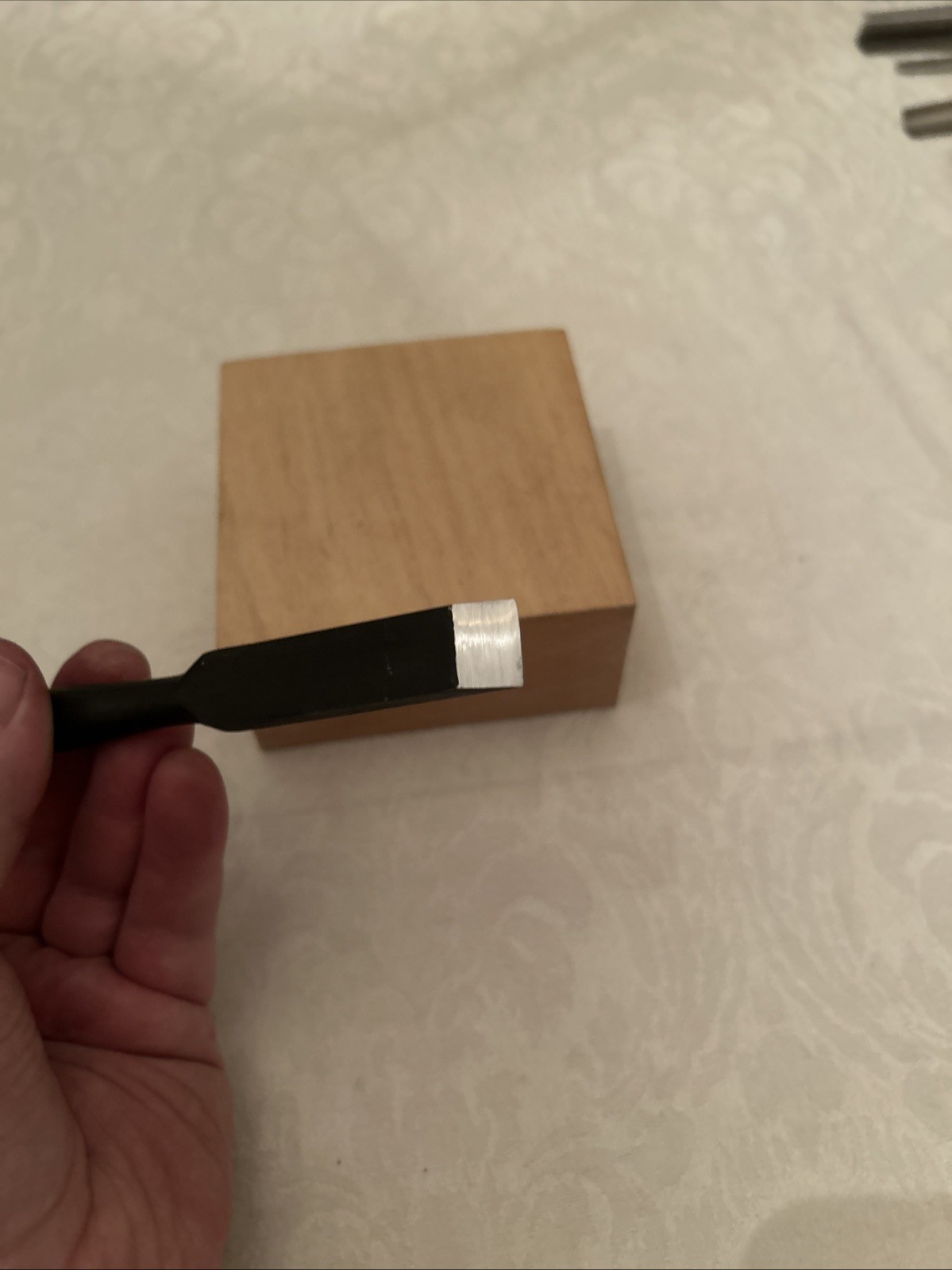 SENKICHI/Silver 15MM Japanese Long Chisel OIKOMI NOMI Made in Japan White Steel