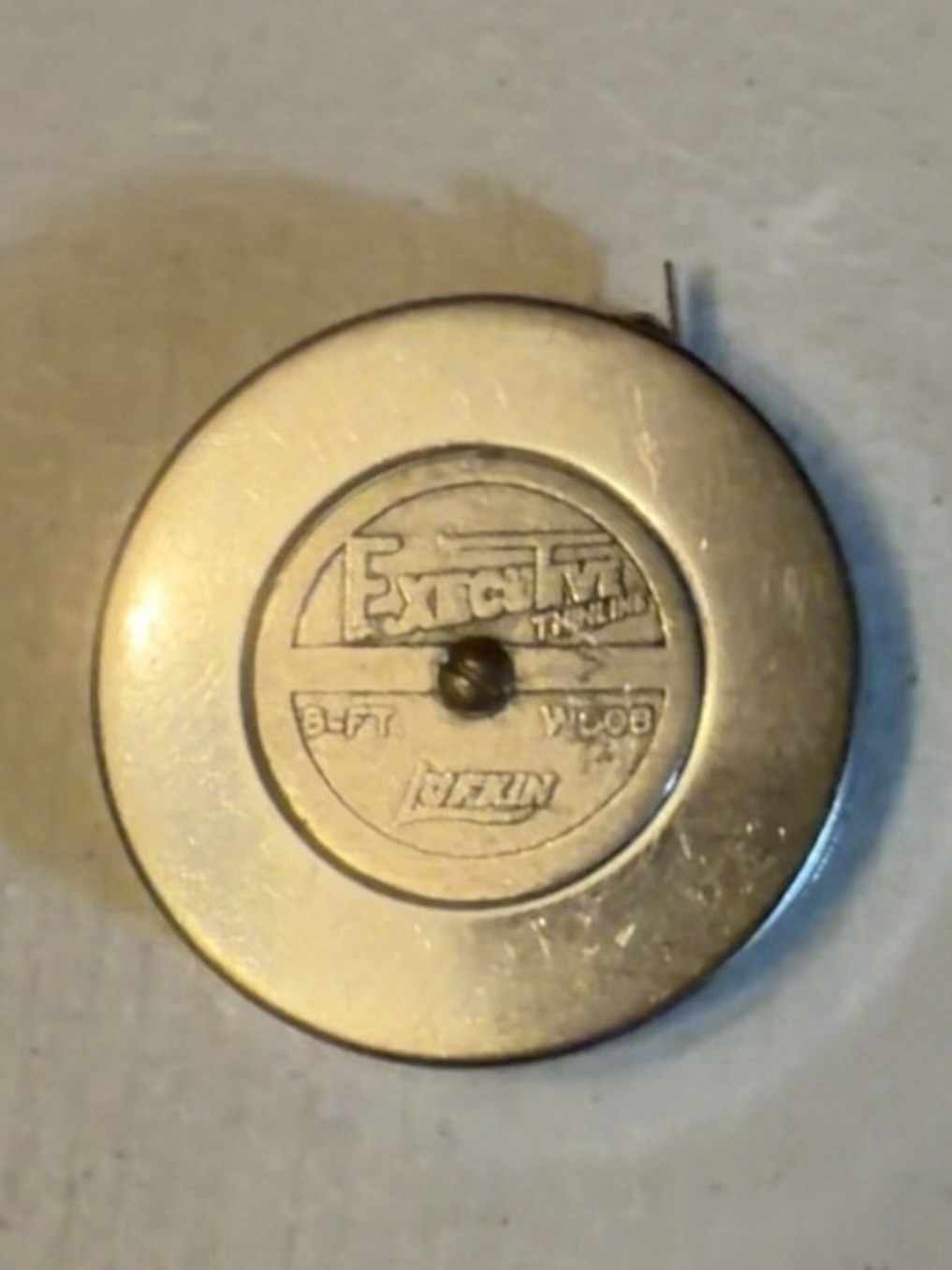 Vintage Lufkin Executive Thinline 8 Ft. W608 Tape Measure Silver Tone USA
