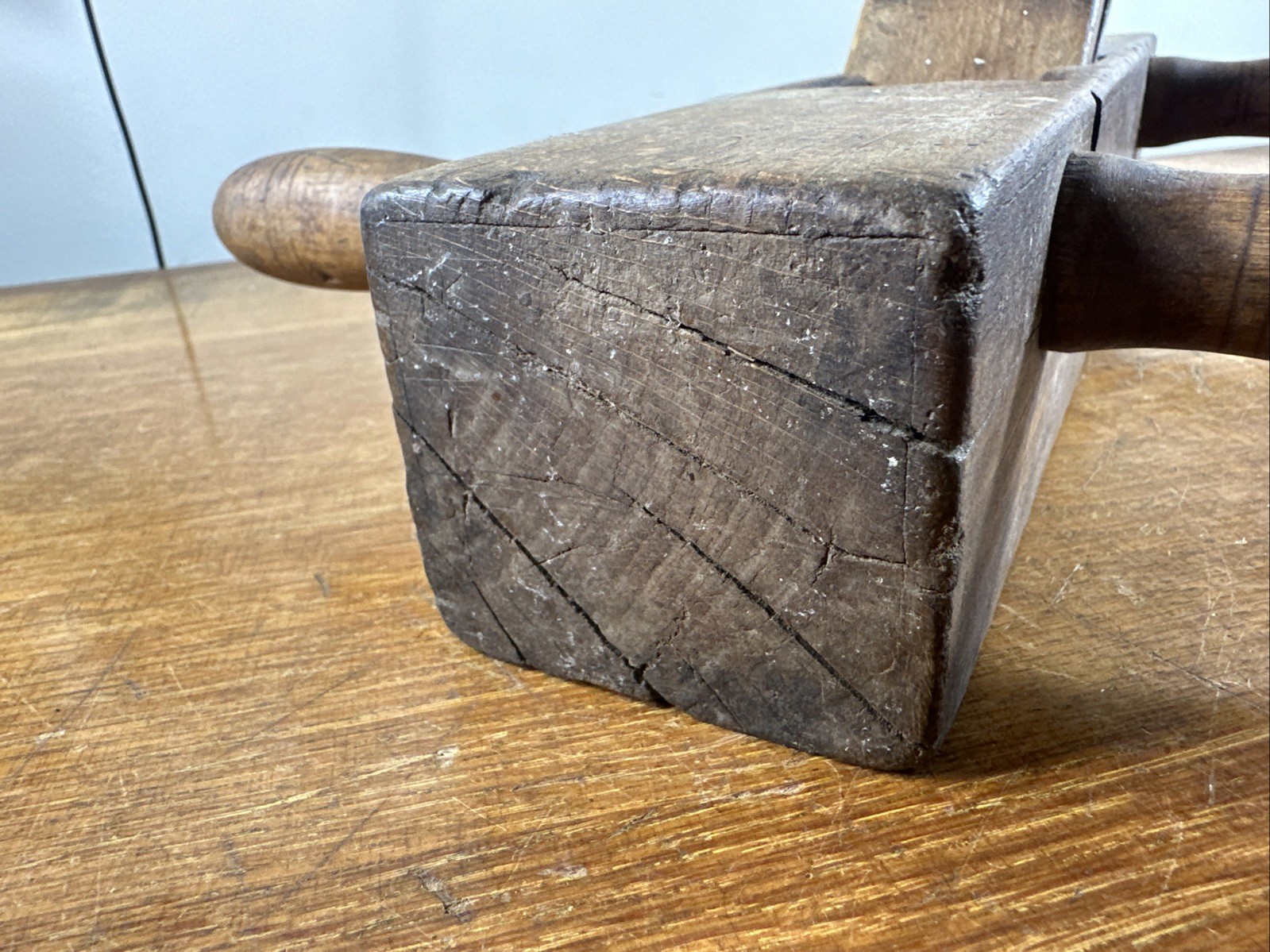 Antique Auburn Tool Co Wooden Plow Ox Plane Woodworking Hand Tool USA