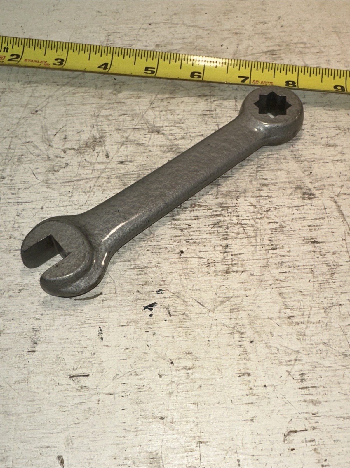 Armstrong No.555 1/2″ Lathe Tool Post Wrench 8-Point Star Box End and Open End