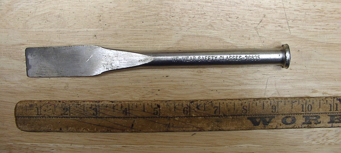 Vintage Craftsman WF 36835 All Steel Offset Bevel Edge Chisel,1″ X 8-13/16″,VGC