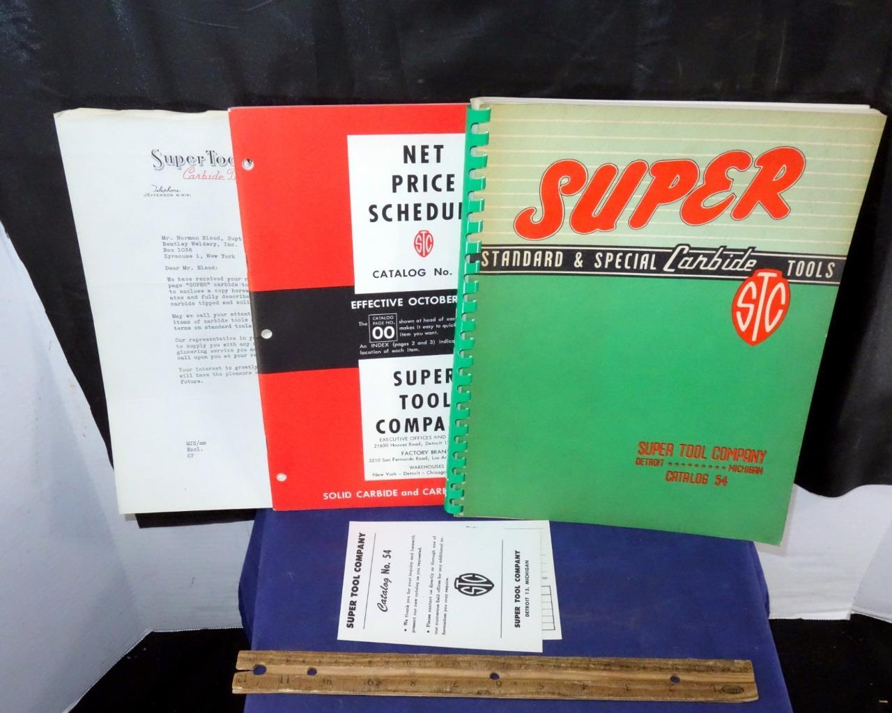 1950s Super Standard & Special Carbide Tool Co Catalog # 54 Drills Ejector Mill