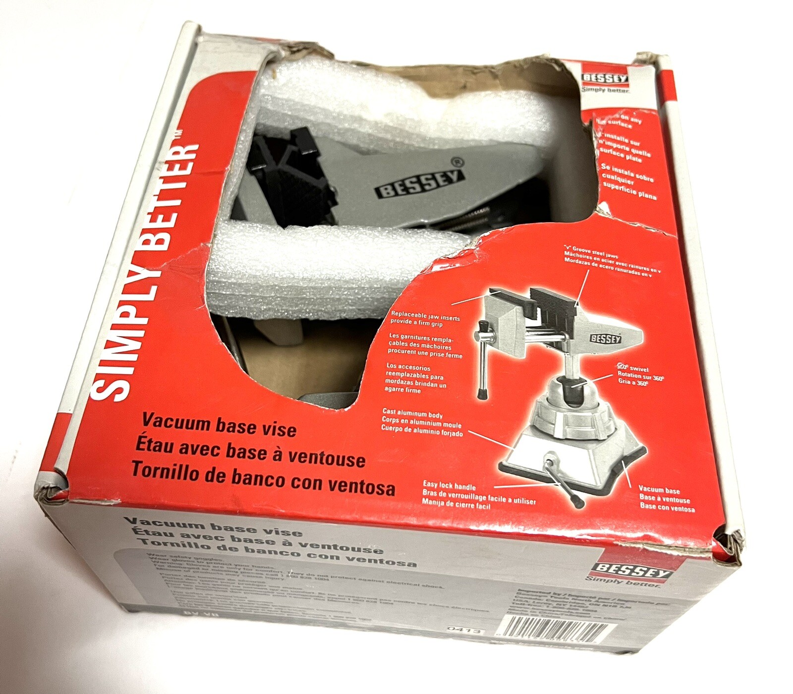 Bessey Swiveling Vacuum Base Vise 2 – 3/4 in.