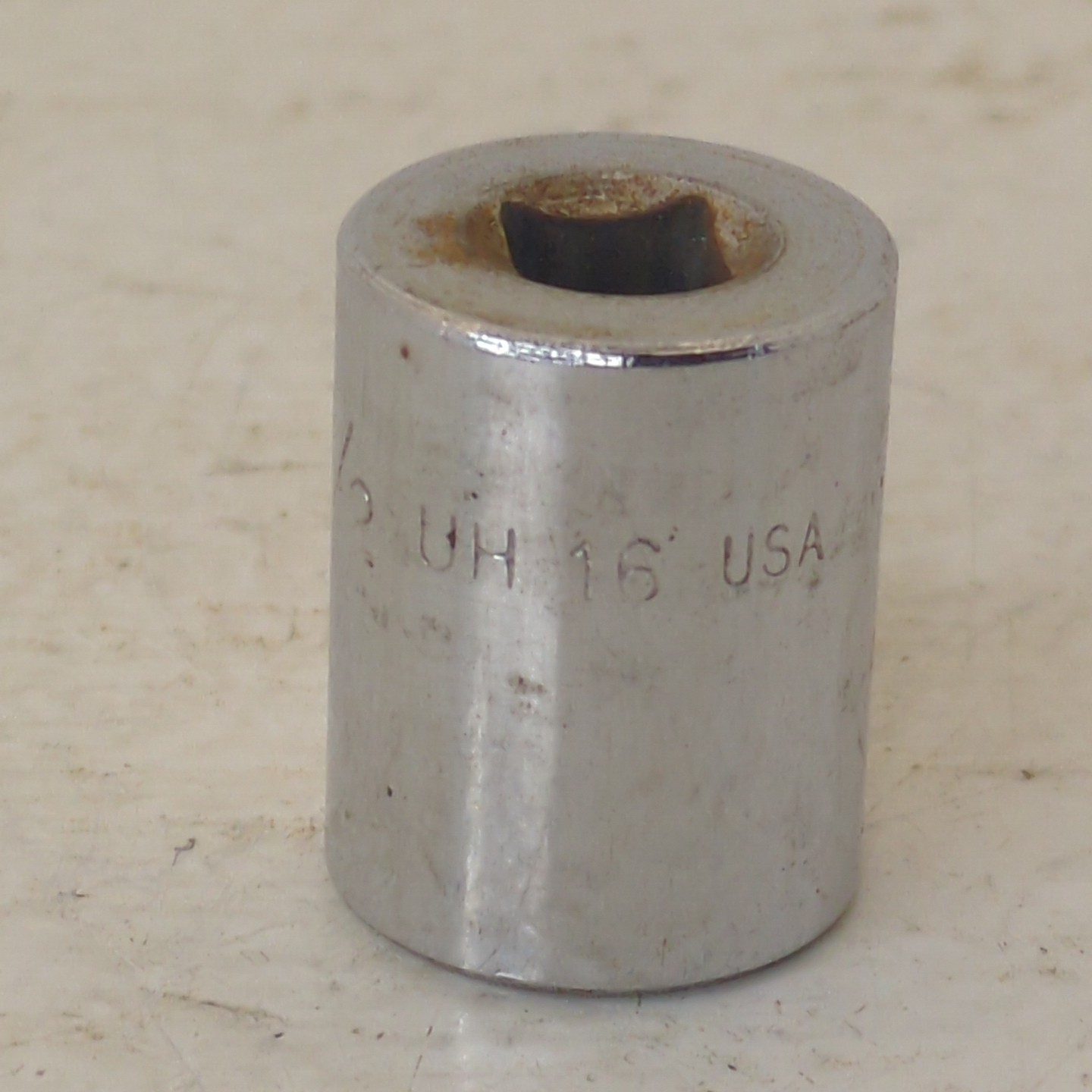Vintage PAR-X (Snap-On) UH-16, 1/2in. 1/4” Drive 6pt Socket USA Made
