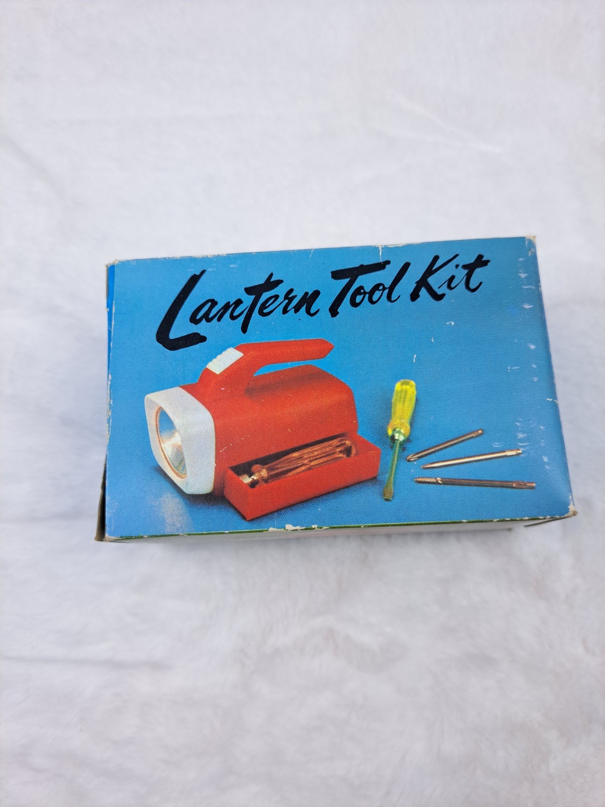Vintage Flashlight Lantern Tool Kit Chadwick Miller Red Plastic Original Box