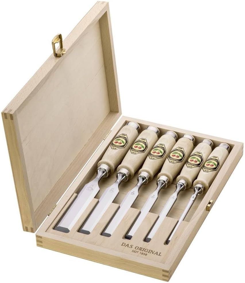 6-Piece Chisel Set in Wooden Box