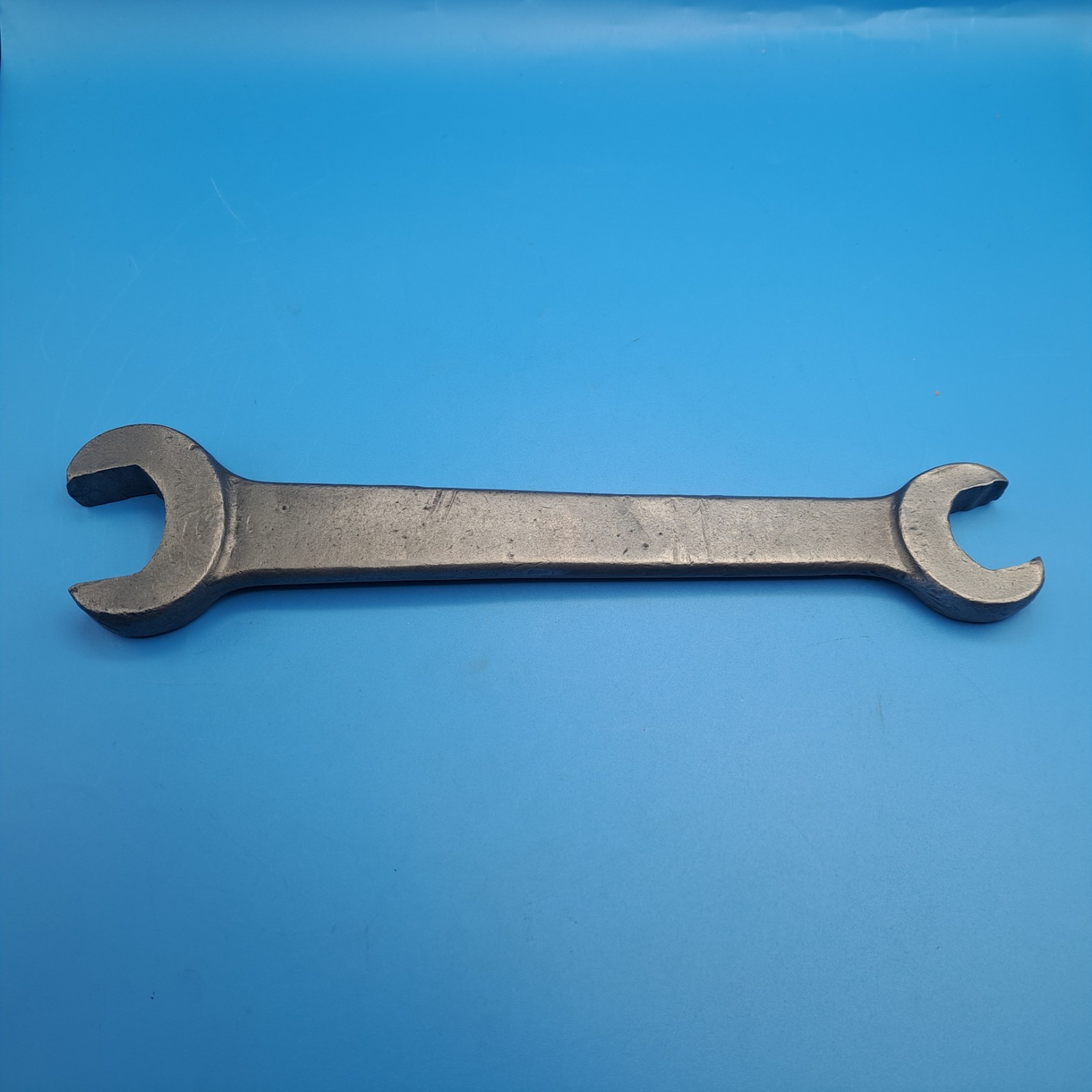 Vintage Hand Forged 1 x 1 1/2″ Heavy Duty Open End Wrench, 12 1/2″ Length
