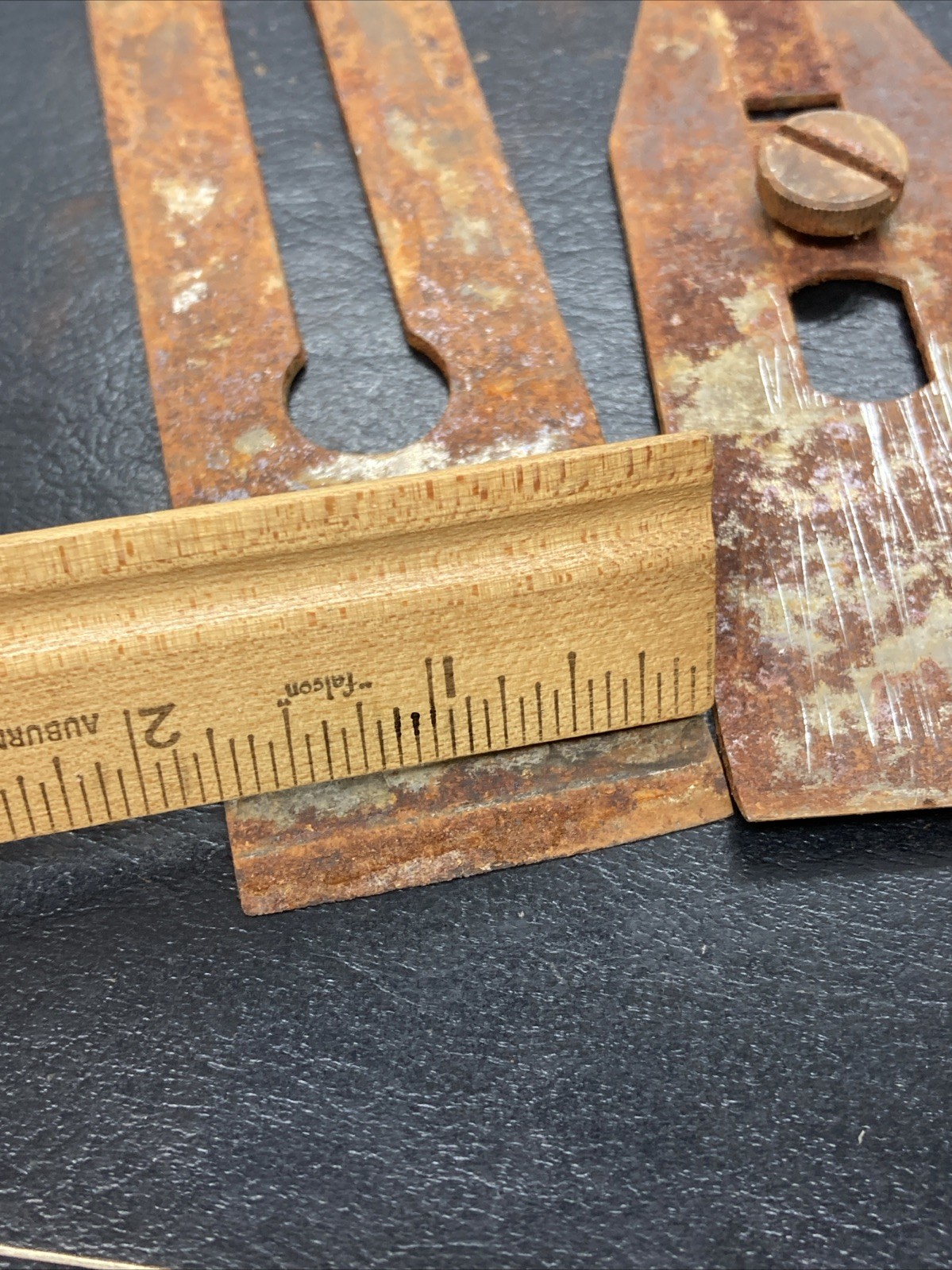 Stanley No.3 Blade and chips breaker Only From Vintage Plane Rusty