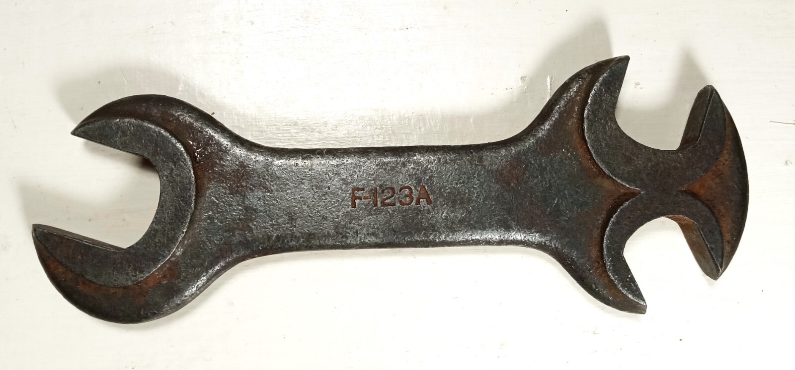 Rare Vintage Smiths F 123A Forged Triple Open Ended Mechanics Wrench Embossed