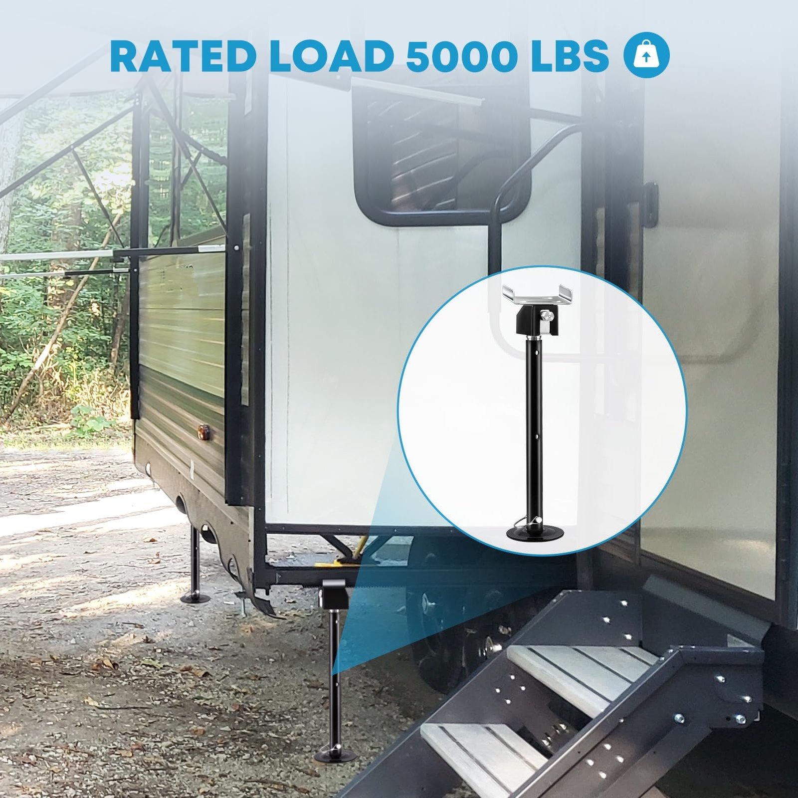 Kohree RV Slide Out Supports Set of 2 Supports up to 5000lbs Adjustable from 20