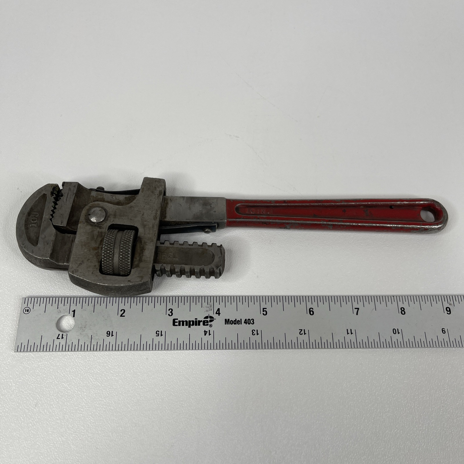 Vintage 10” Proto 810 Stillson Pattern Pipe Wrench Made In USA