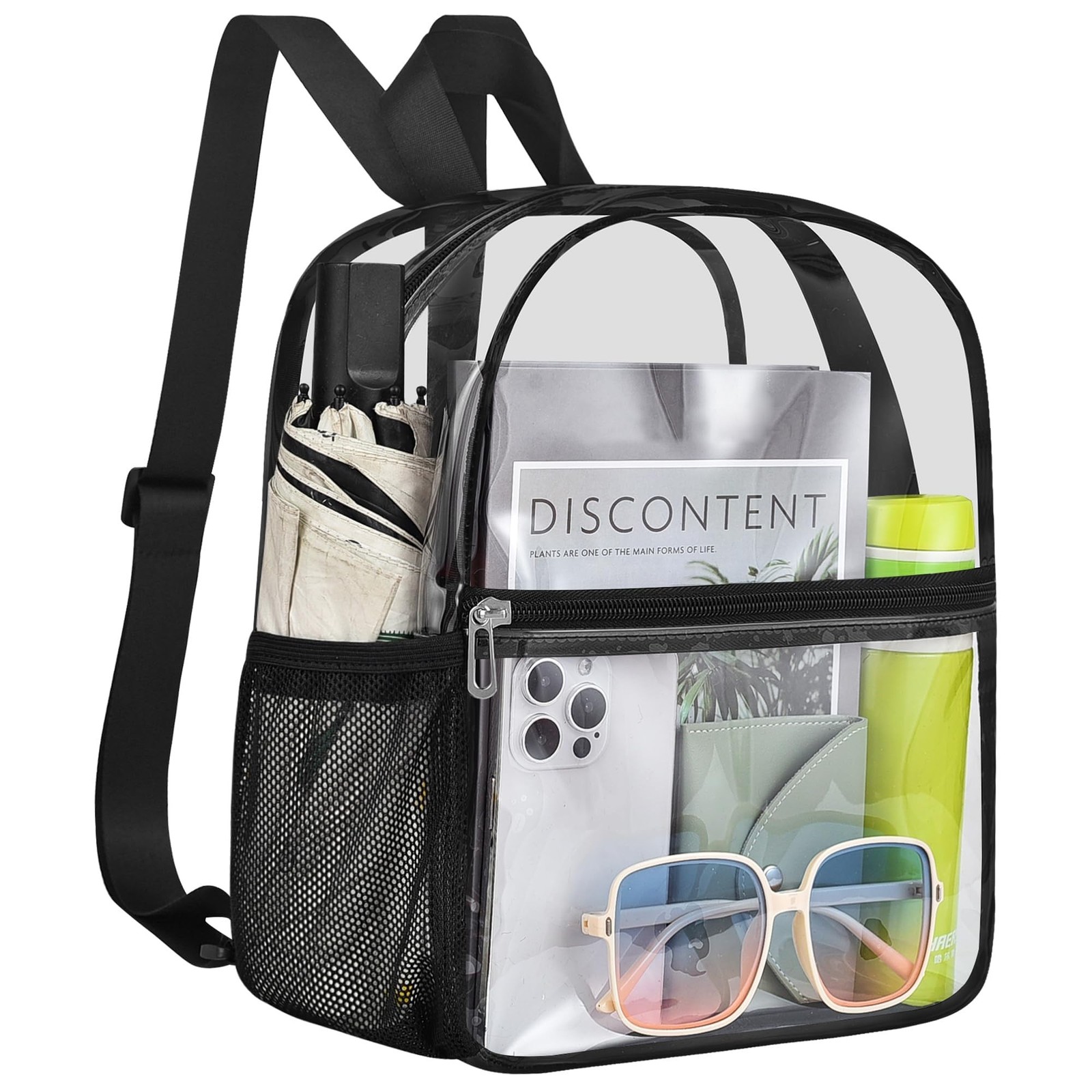 Clear Backpack for Stadium Events 12x12x6 Sports Backpack Mini Small for Fan,…