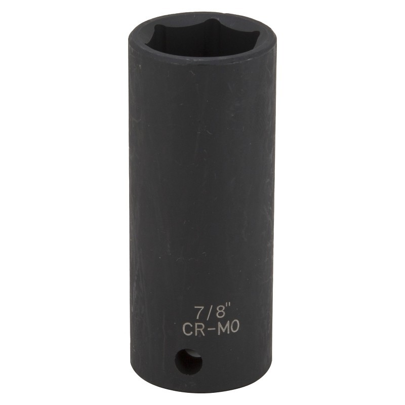 Vulcan MT6580178 Deep Impact Socket, 7/8 in Socket, 1/2 in Drive, Deep Drive, 6-