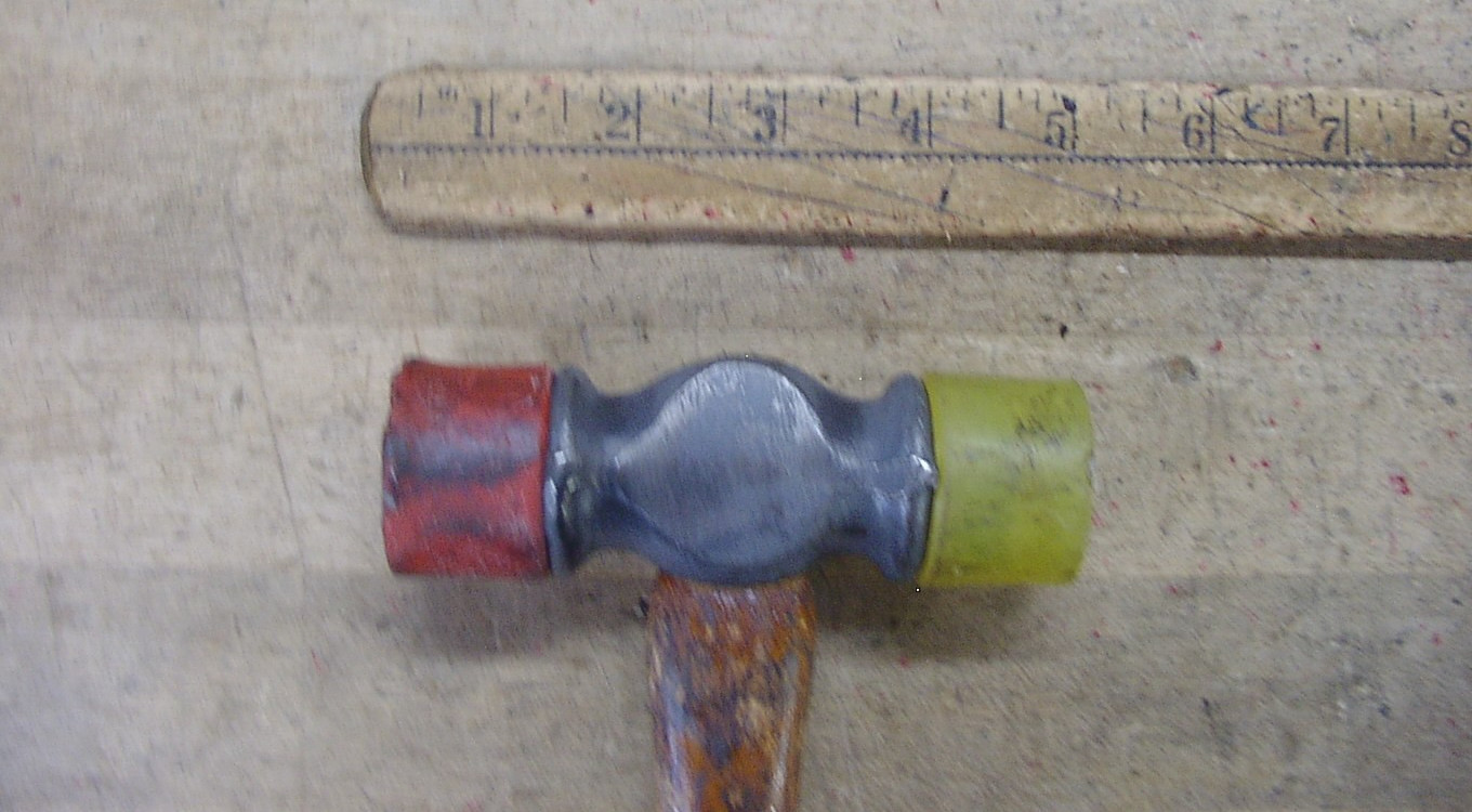 Vntg Craftsman Z8282 Soft Blow Hammer,4-7/16″ Head,With Red & Yellow Faces,VGC!
