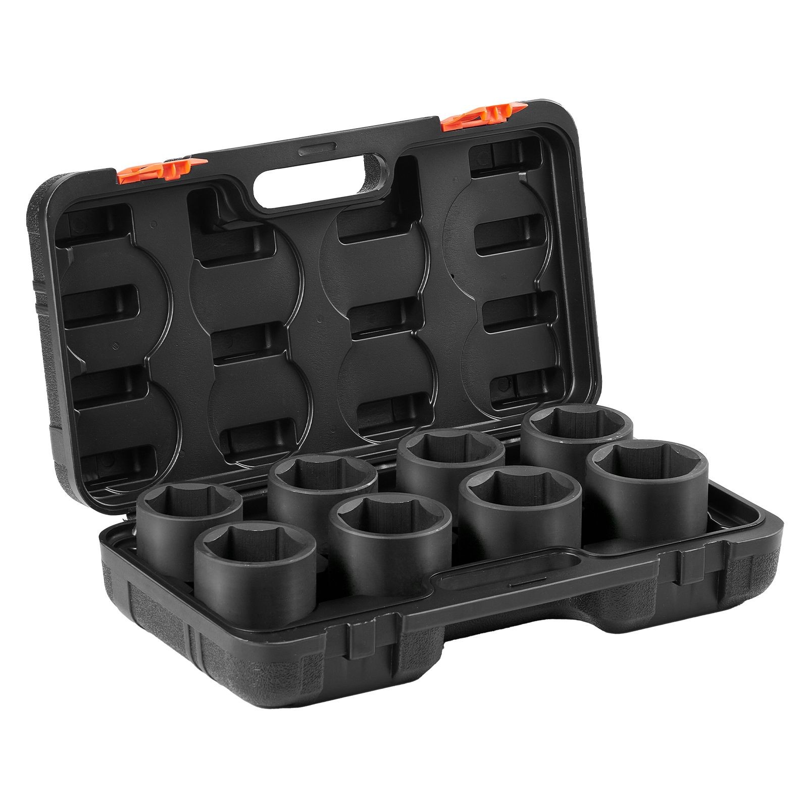 3/4in Impact Socket Set 6-Point 8-Piece SAE for Axle Nuts