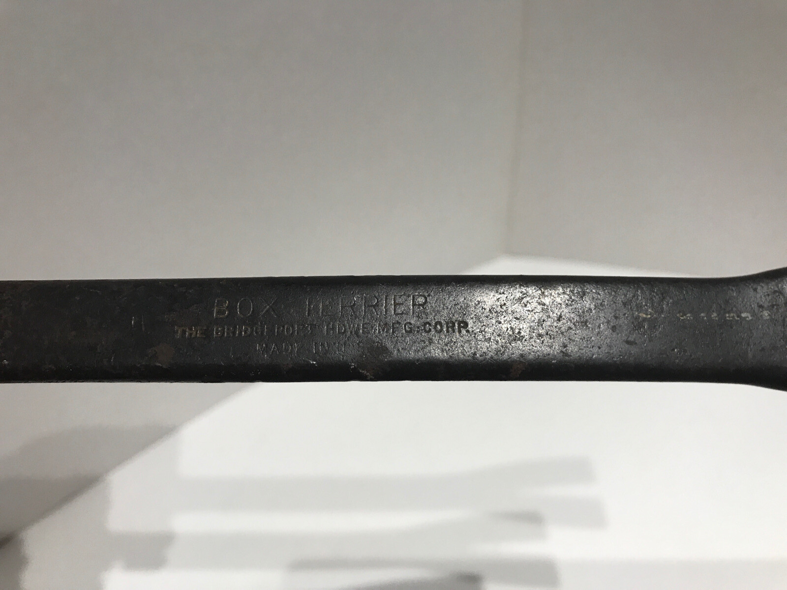 9” Box Terrier, The Bridgeport Hdwe Mfg Corp. USA. Crowbar Vintage Antique. 2