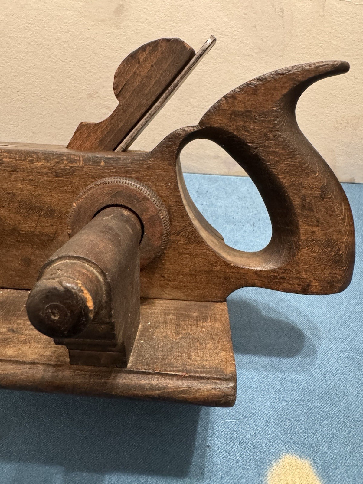 Awesome!! Ohio Tool Co. Antique Original Wooden Plow Plane w/ Iron Blade Ca 1870