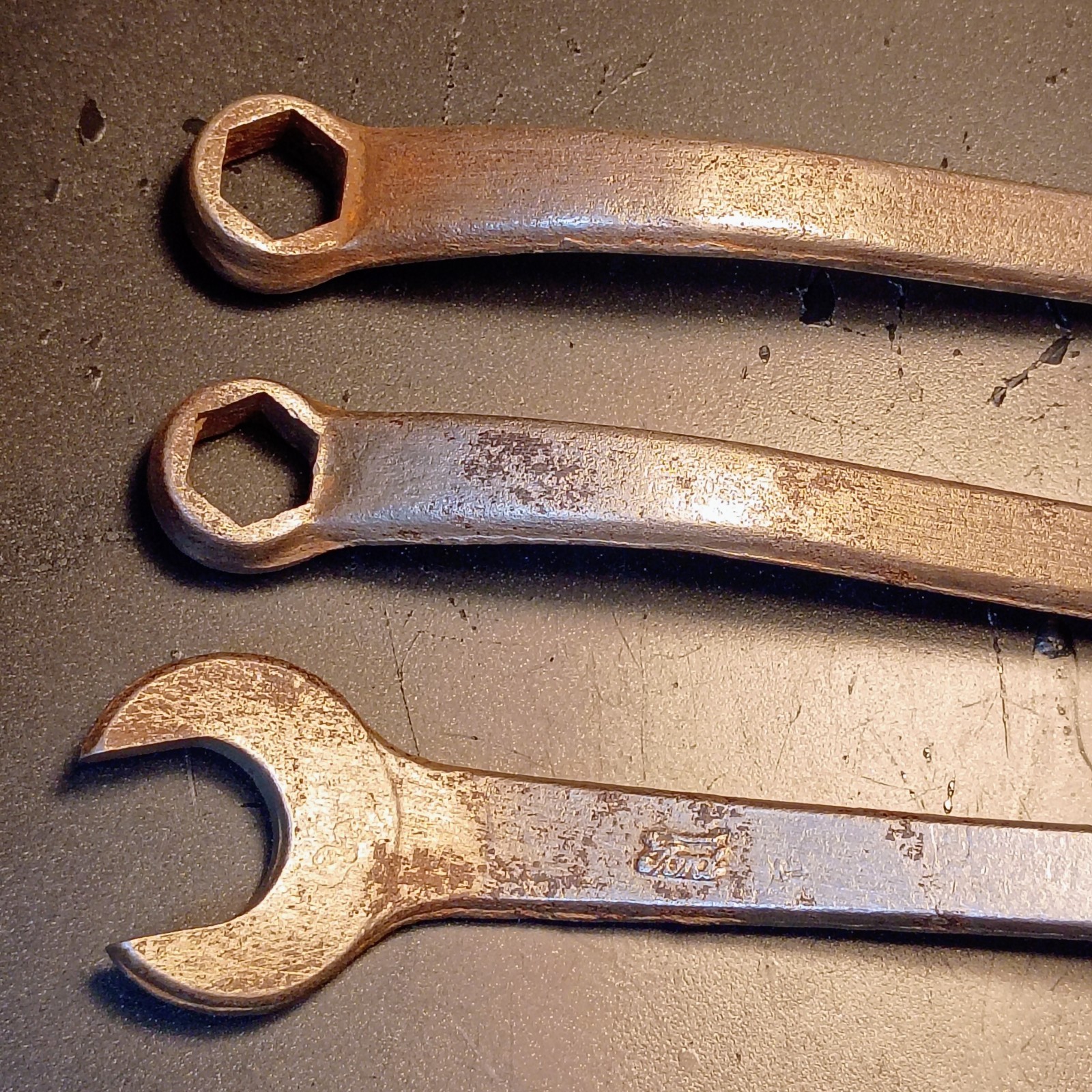Set Of 3 Antique Early 1900s Ford S Curve Auto Wrenches Cleaned And Oiled