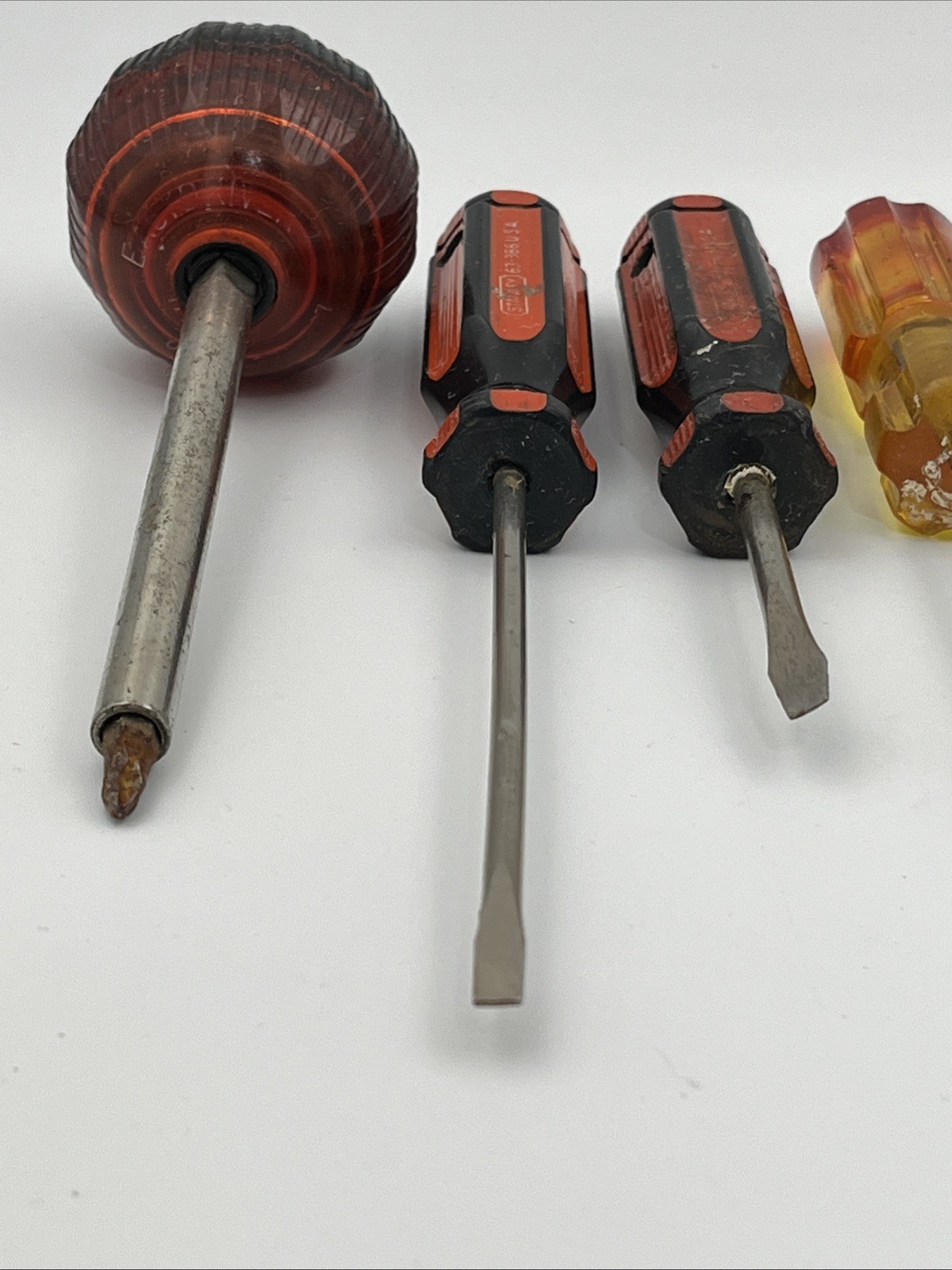 Vintage Lot Of 9 Screwdrivers Stanley Omega Unbranded 3 Phillips Head 6 Flathead