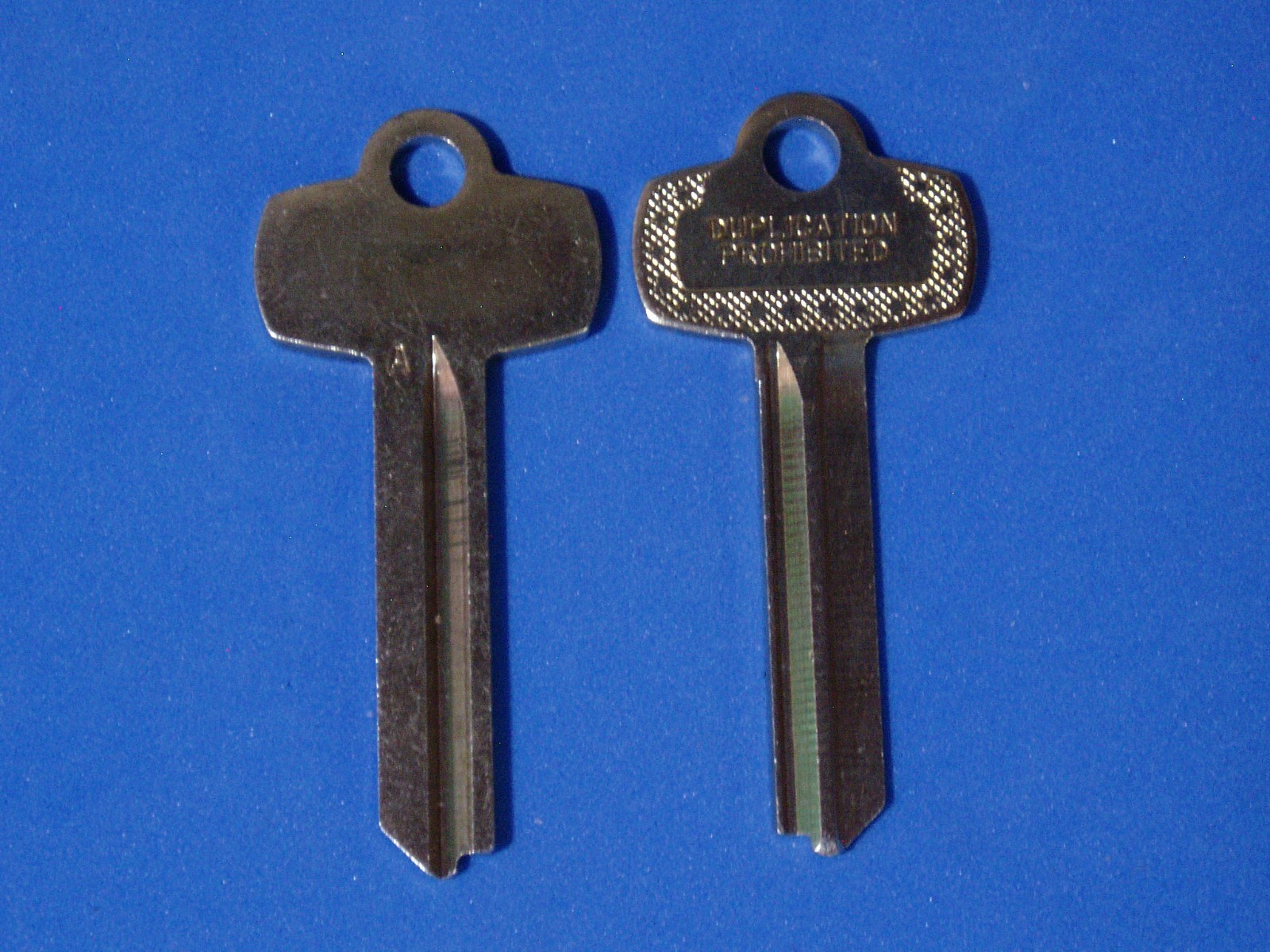 LOT OF FIVE NICKEL SILVER FITS BEST KEY BLANKS FOR “A” KEYWAY LOOKS LIKE BEST