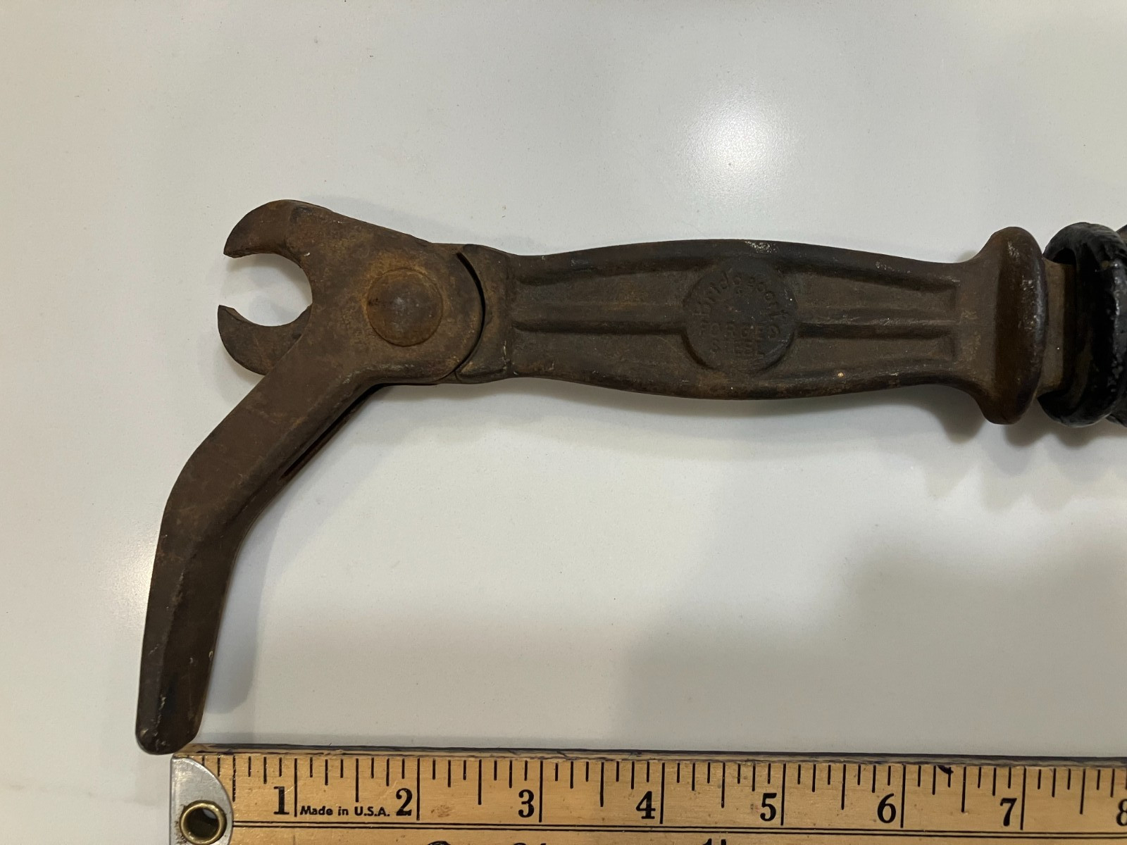 Vintage Bridgeport Hardware Forged Steel No 56 Suregrip Nail Pull Tool 18-23″
