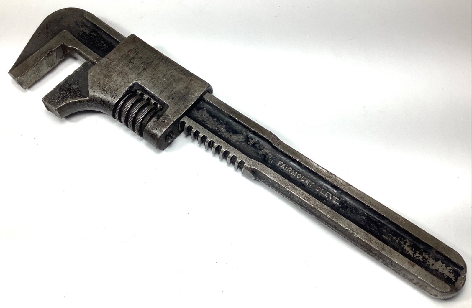 Vintage Fairmount Cleve USA” 11” Pipe Wrench Cleveland Ohio Metal Hand Tool