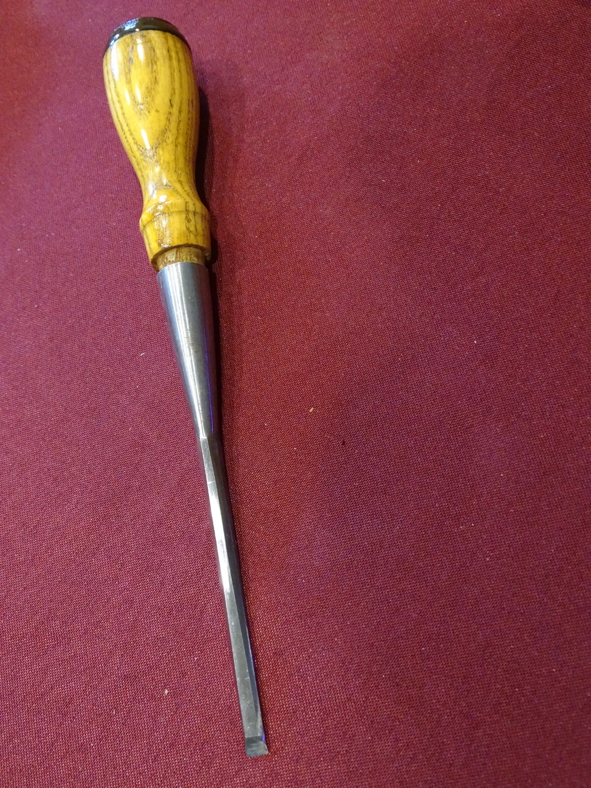 Greenlee, Rockford IL 4 Piece Short Socket Firmer Chisels in Finger Jointed Box