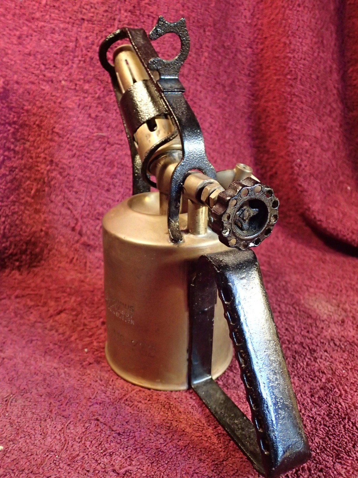 VINTAGE BRASS BLOW TORCH OPTIMUS No. 332 SWEDEN SWEDISH