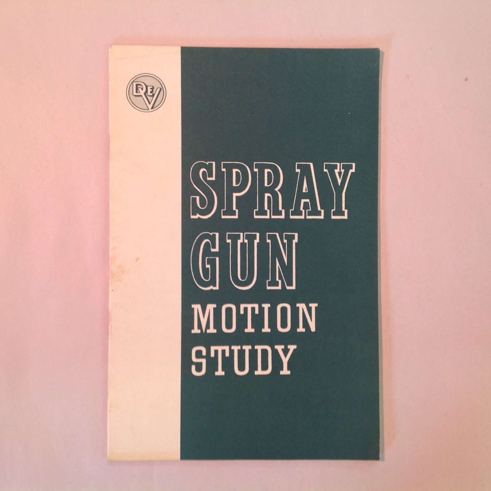 Vintage 1954 DeVilbiss Co Spray Gun Motion Study Booklet Painting Handbook Guide