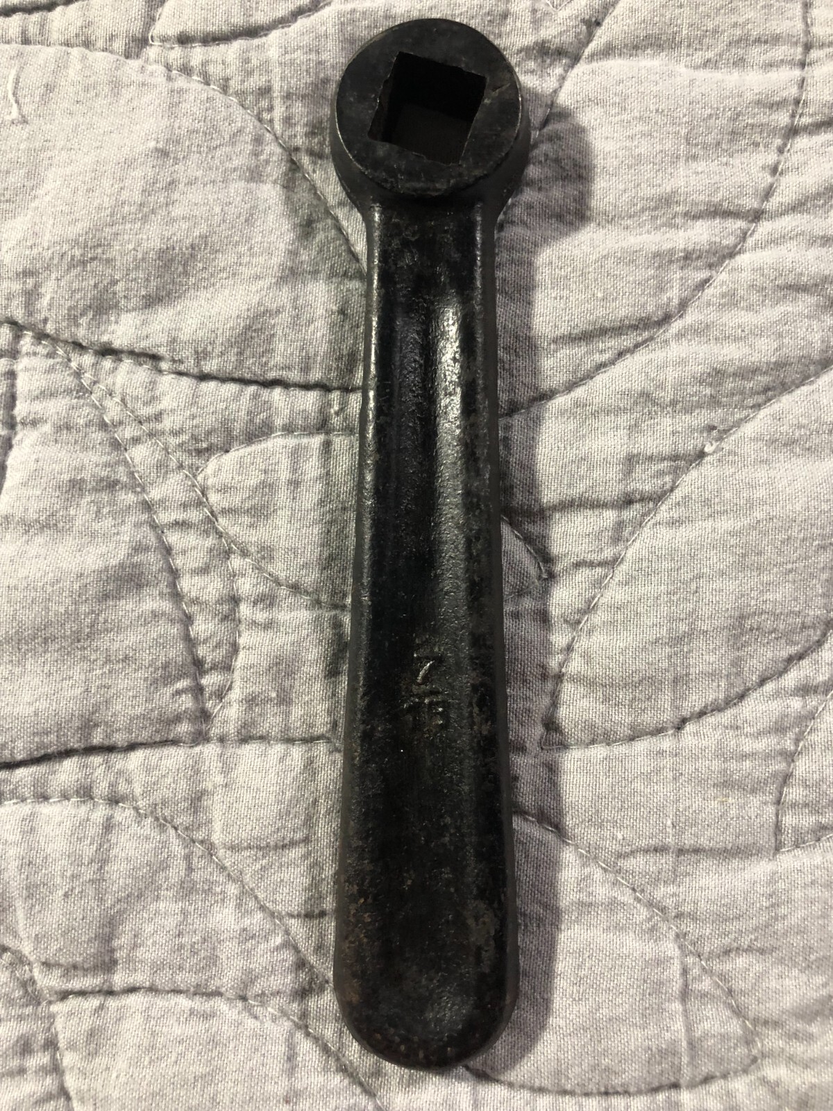 Antique Albion Malleable Iron Company Square Nut Wrench 5″