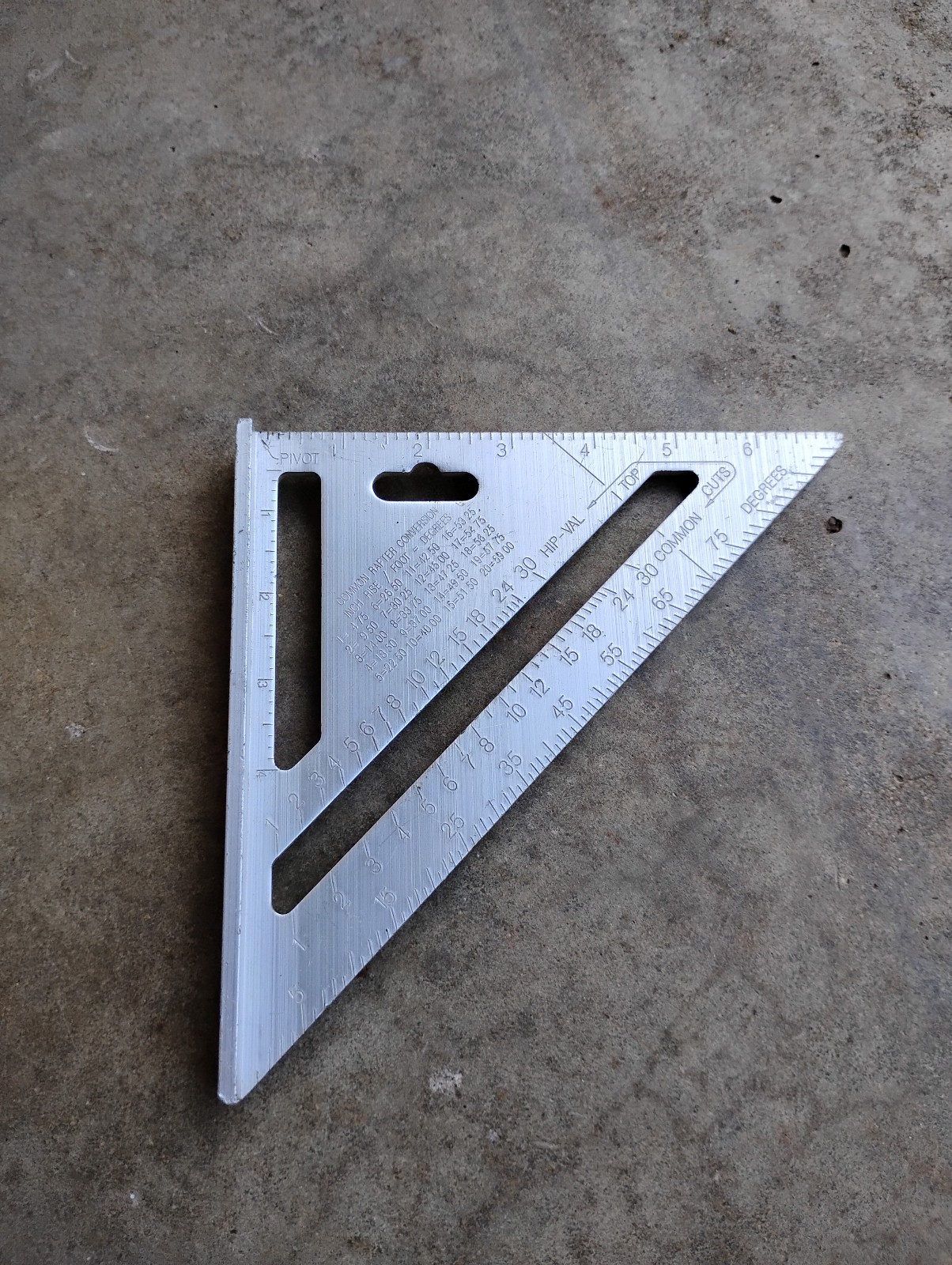 Vintage CRAFTSMAN USA heavy duty 7″ Aluminum RAFTER SQUARE 39600 Carpentry