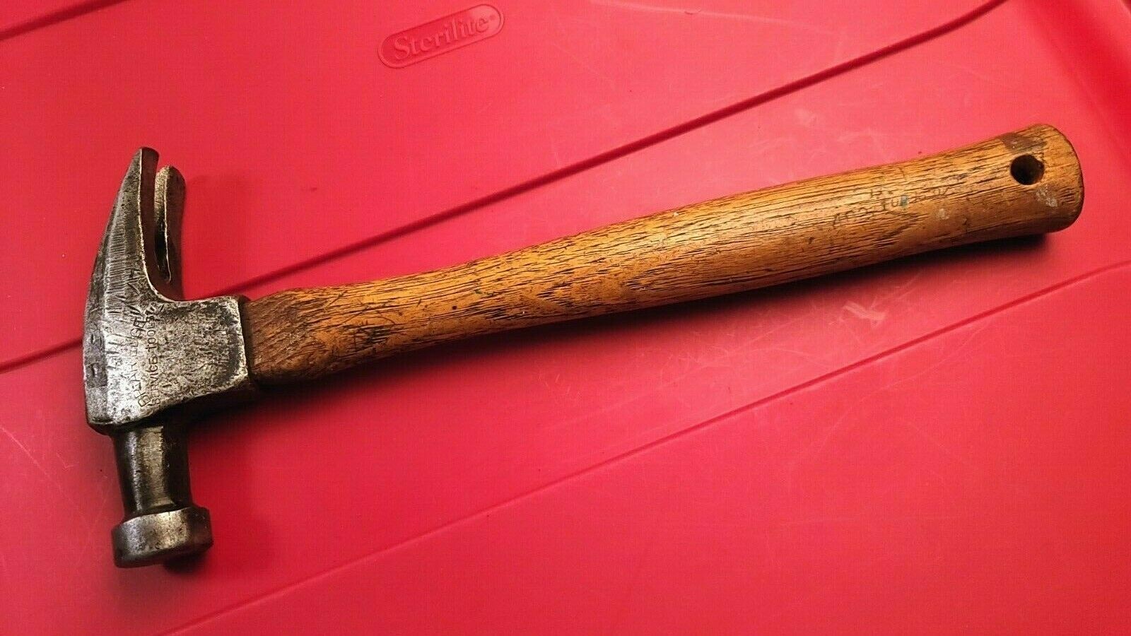 Vintage Briar Edge Service Tools Straight Claw Hammer Bell Face Old Tool