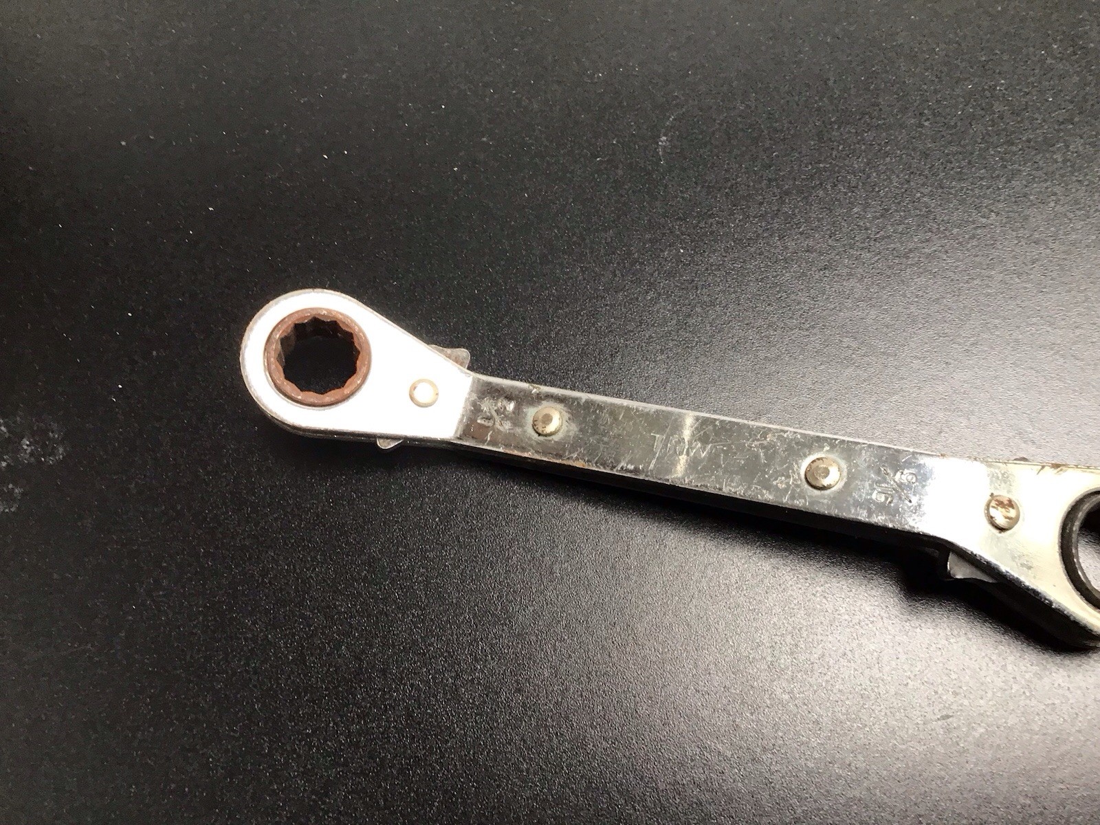 Vintage T R W 1/2” – 9/16” Ratchet Wrench