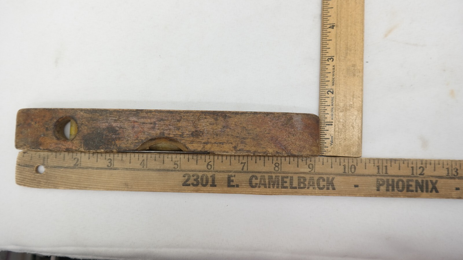 Stanley 9″ Torpedo Wooden Bubble Level No. 259 USA Bubbles Works TF