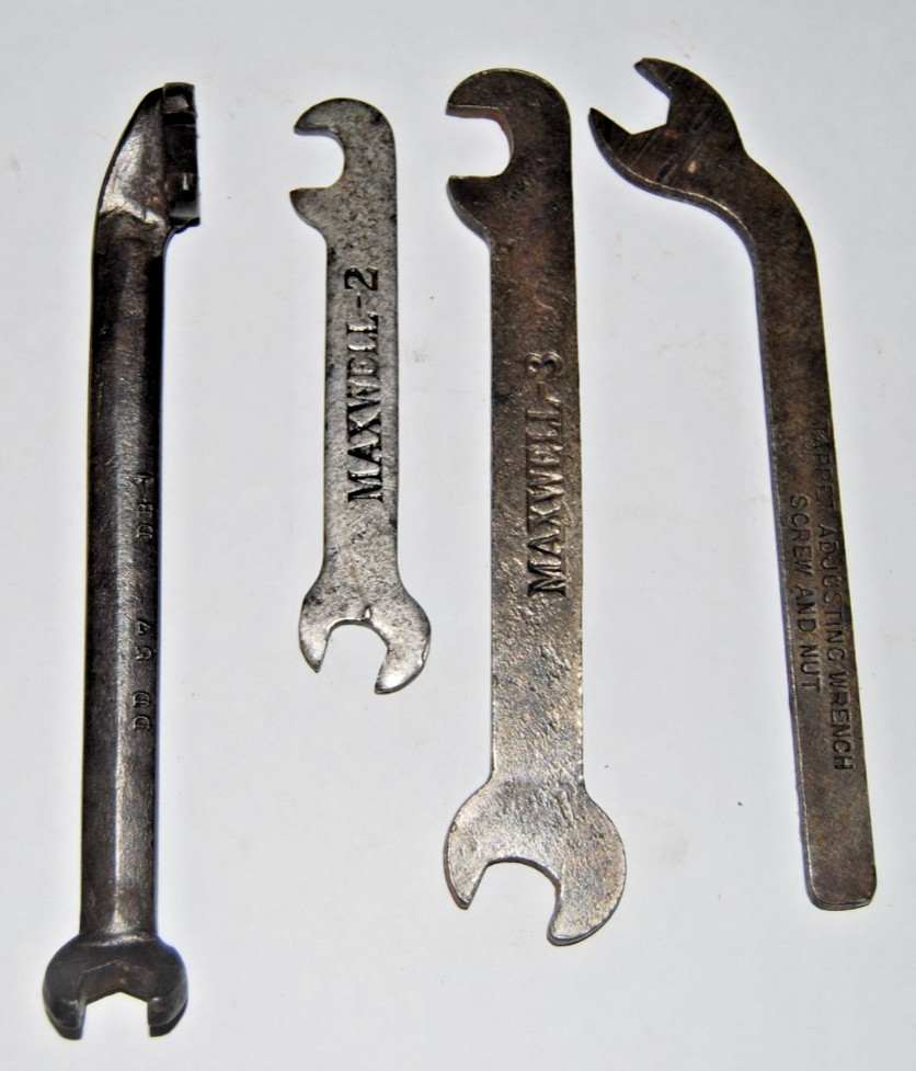 Vtg 1920s Auto Tool Kit Lot Maxwell 2 & 3, Dodge Brothers DD57 DB1 Tappet Wrench