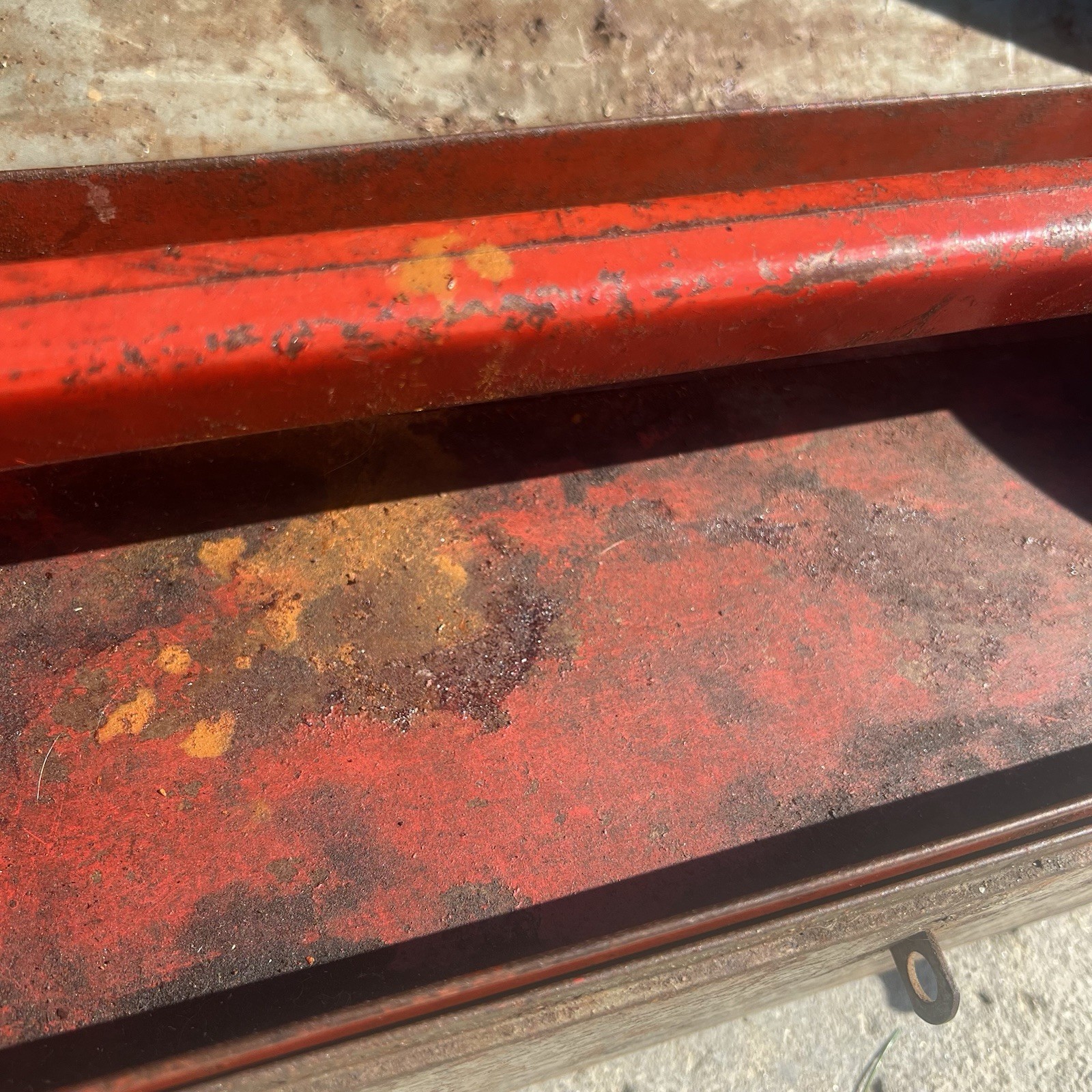 Vintage CRAFTSMAN Tombstone Hip Roof Tool box with Tray 6520