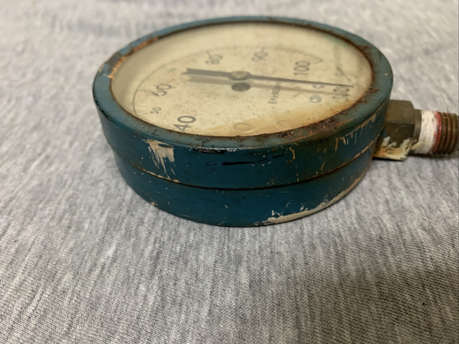 Vintage MFG Co. 100 Fahrenheit Gauge Marshalltown, Iowa