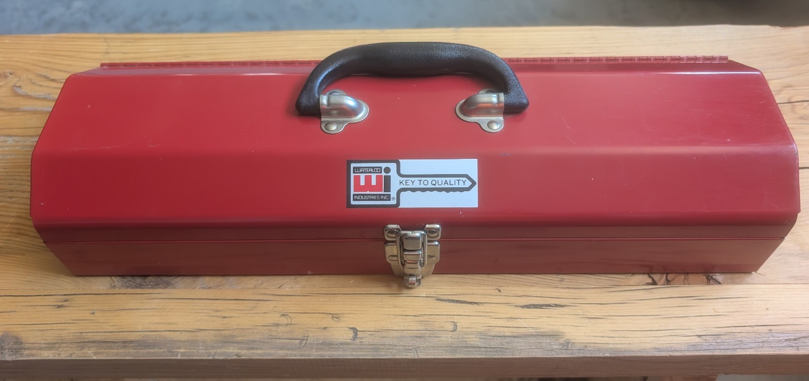 Vintage Waterloo Industries Toolbox | 20” Inch | Red | Vintage Toolbox | NICE!